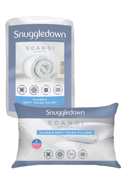 Snuggledown Scandinavian Hollowfibre 13.5 Tog Winter Duvet With 2 Pillows in White - Size: King - image 1