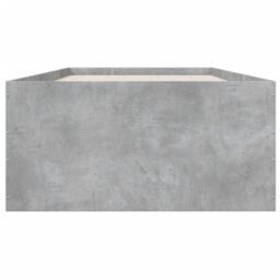 Berkfield Home Bed Frame without Mattress Concrete Grey 75x190 cm Small Single - thumbnail 4