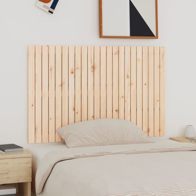 Berkfield Home Wall Headboard 140x3x90 cm Solid Wood Pine in Brown - Size: 140 x 3 x 90 cm - image 1