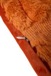 Living and Home Cozy Plush Pumpkin Throw Pillow in Orange - Size: 45 cm x 45 cm - thumbnail 9