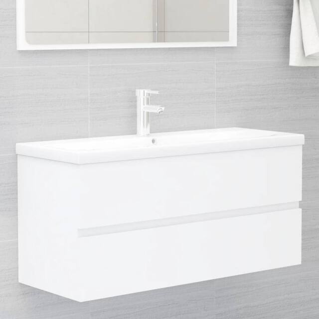 Berkfield Home Sink Cabinet White 100x38.5x45 cm Engineered Wood - image 1