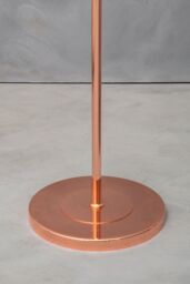 Orsina Chrome Floor Lamp With Three Dome Shades, Adjustable Arched Frame With Chrome Finish, 3 Light Floor Lamp in Gold - thumbnail 2