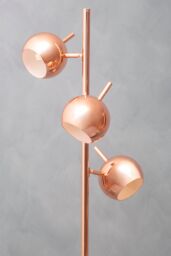 Orsina Chrome Floor Lamp With Three Dome Shades, Adjustable Arched Frame With Chrome Finish, 3 Light Floor Lamp in Gold - thumbnail 3