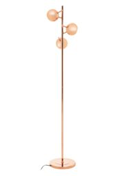 Orsina Chrome Floor Lamp With Three Dome Shades, Adjustable Arched Frame With Chrome Finish, 3 Light Floor Lamp in Gold - thumbnail 4