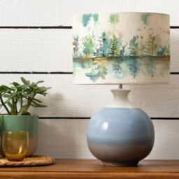 Voyage Maison Neso Ta Table Lamp With Wilderness Eva Lampshade in Blue - thumbnail 2