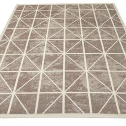The Rug Shop UK Chequered Grey Modern Machine Made Easy to clean Area Rug - Size: 160 cm x 230 cm - thumbnail 2