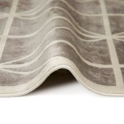 The Rug Shop UK Chequered Grey Modern Machine Made Easy to clean Area Rug - Size: 160 cm x 230 cm - thumbnail 6