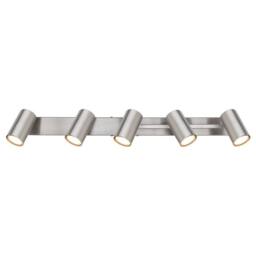 Netlighting Robby Ceiling Spotlight Bar Nickel Matt 5x GU10 in Grey - thumbnail 3