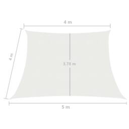 Berkfield Home Sunshade Sail 160 g/m ² White 4/5x4 m HDPE - thumbnail 6