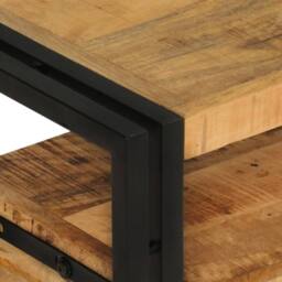 Berkfield Home TV Cabinet 120x30x40 cm Solid Wood Mango in Brown - Size: 120 x 30 x 40 cm - thumbnail 5
