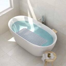 KORVIXA Extra Large Non-slip Bath Mat Grey - thumbnail 4
