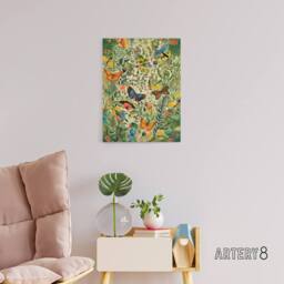 "Artery8 Butterflies In Spring Field Canvas Wall Art Print - Size: W18"" x H24""" - thumbnail 3