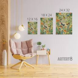 "Artery8 Butterflies In Spring Field Canvas Wall Art Print - Size: W18"" x H24""" - thumbnail 4