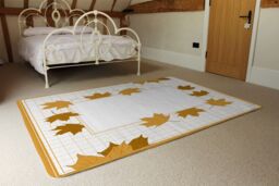 Benjamin Tate Design Golden Autumn Designer Rug in Natural - Size: Large - thumbnail 3