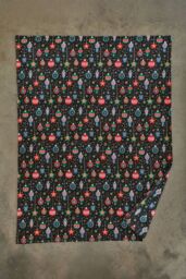 Deyongs Christmas Baubles Fleece Throw - 140 x 180cm Soft Festive Blanket with Colourful Bauble Print in Navy - Size: 140 cm x 180 cm - thumbnail 2