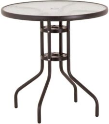 Marco Paul 6 Piece Black Outdoor Garden Table with Chairs & Parasols - thumbnail 7