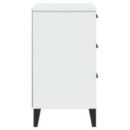 Berkfield Home Durable Bedside Cabinet VIKEN White Engineered Wood - thumbnail 7