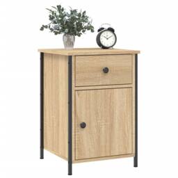 Berkfield Home Bedside Cabinets 2 pcs Sonoma Oak 40x42x60 cm Engineered Wood in Brown - Size: 40 x 42 x 60 cm - thumbnail 3