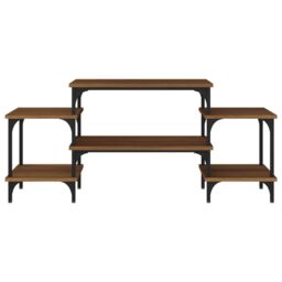 Berkfield Home TV Cabinet Brown Oak 117x35x52 cm Engineered Wood - Size: 117 x 35 x 52 cm - thumbnail 5
