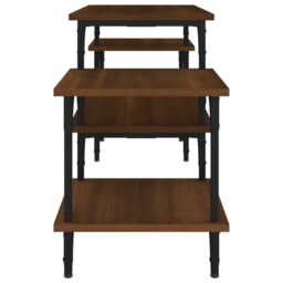 Berkfield Home TV Cabinet Brown Oak 117x35x52 cm Engineered Wood - Size: 117 x 35 x 52 cm - thumbnail 6