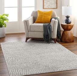 Livabliss Pisa-Modern Grey Charcoal Living Dining Bedroom Rug - Size: 200 cm x 275 cm - thumbnail 1