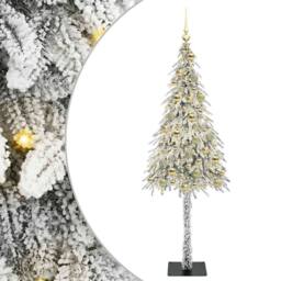 Berkfield Home Christmas Tree with 300 LEDs White 180 cm PE & Steel - thumbnail 2