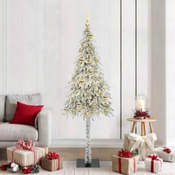 Berkfield Home Christmas Tree with 300 LEDs White 180 cm PE & Steel