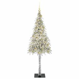 Berkfield Home Christmas Tree with 300 LEDs White 180 cm PE & Steel - thumbnail 3