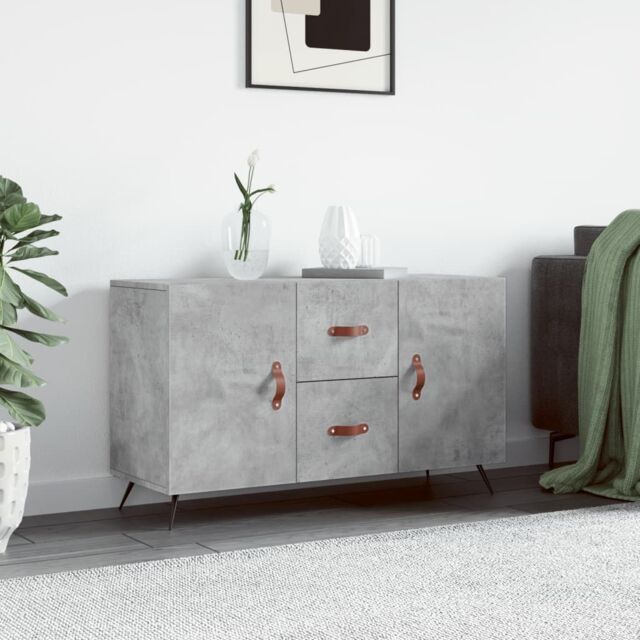 Berkfield Home Sideboard Concrete Grey 100x36x60 cm Engineered Wood - Size: 100 x 36 x 60 cm - image 1