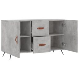 Berkfield Home Sideboard Concrete Grey 100x36x60 cm Engineered Wood - Size: 100 x 36 x 60 cm - thumbnail 5