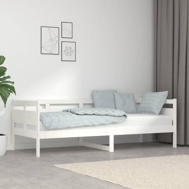 Berkfield Home Day Bed White Solid Wood Pine 80x200 cm - image 1
