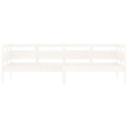Berkfield Home Day Bed White Solid Wood Pine 80x200 cm - thumbnail 5