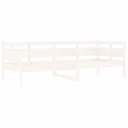 Berkfield Home Day Bed White Solid Wood Pine 80x200 cm - thumbnail 4
