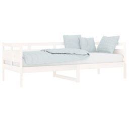 Berkfield Home Day Bed White Solid Wood Pine 80x200 cm - thumbnail 3