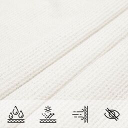 Berkfield Home Sunshade Sail 160 g/m¬≤ White 2.5x2.5 m HDPE - thumbnail 7
