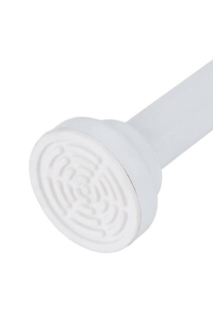 Living and Home Stainless Steel Telescopic Curtain Rod in White - Size: 90 cm - image 1