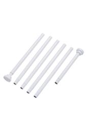 Living and Home Stainless Steel Telescopic Curtain Rod in White - Size: 90 cm - thumbnail 3