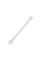 Living and Home Stainless Steel Telescopic Curtain Rod in White - Size: 90 cm - thumbnail 2