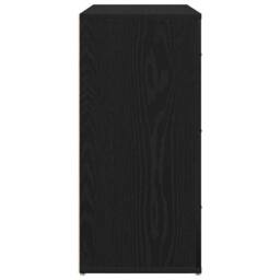 Berkfield Home Sideboard Black Oak 33x80x70 cm Engineered Wood - Size: 33 x 80 x 70 cm - thumbnail 8