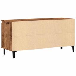 Berkfield Home TV Cabinet Old Wood 102x35x50 cm Engineered Wood in Brown - Size: 102 x 35 x 50 cm - thumbnail 6
