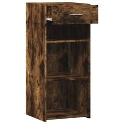 Berkfield Home Sideboard Smoked Oak 40x42.5x93 cm Engineered Wood in Brown - thumbnail 7