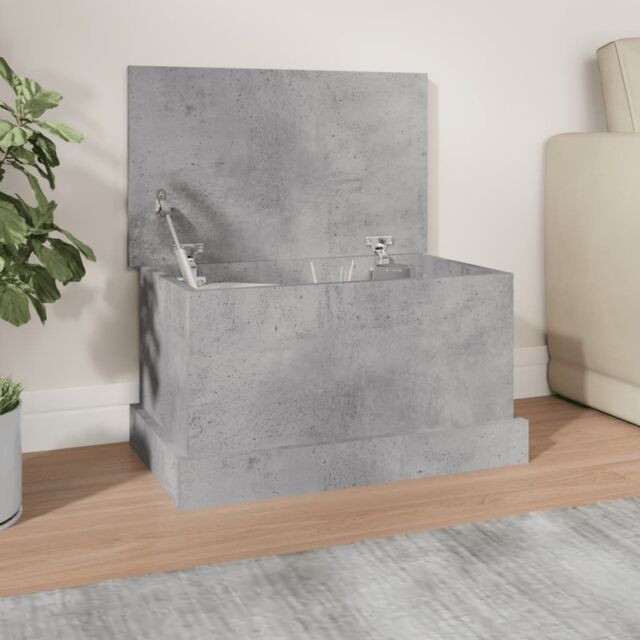 Berkfield Home Storage Box Concrete Grey 50x30x28 cm Engineered Wood - Size: 50 x 30 x 28 cm - image 1