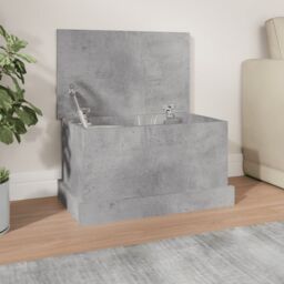 Berkfield Home Storage Box Concrete Grey 50x30x28 cm Engineered Wood - Size: 50 x 30 x 28 cm - thumbnail 1