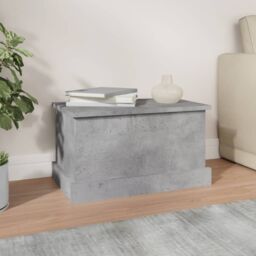 Berkfield Home Storage Box Concrete Grey 50x30x28 cm Engineered Wood - Size: 50 x 30 x 28 cm - thumbnail 3