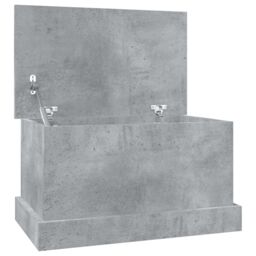 Berkfield Home Storage Box Concrete Grey 50x30x28 cm Engineered Wood - Size: 50 x 30 x 28 cm - thumbnail 2