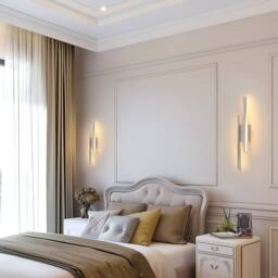 Goeco LED Indoor Wall Light 16W Modern Wall Light 3000K for Bedroom Corridor in White - thumbnail 6