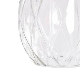 Wyld and Coco 3-Point Pendant Lamp - Textured Glass Shades Iron Frame in Clear - thumbnail 9