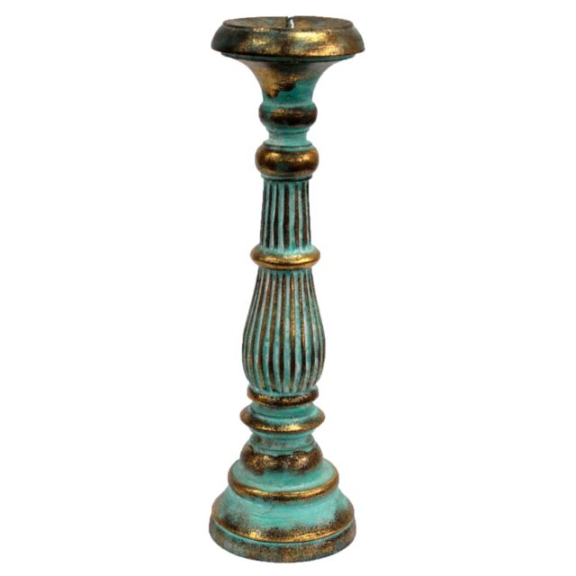 KDMD Large Candle Stand - Turquois Gold in Turquoise - image 1