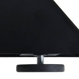 Berkfield Home Dining Table Leg Spider Shape Black 120x68x(72-73) cm Steel - thumbnail 7