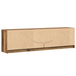 Berkfield Home TV Cabinet with LED Strip Lights with Storage with Door Brown 180 x 34 x 50 cm - thumbnail 8